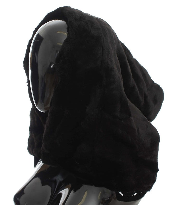 Dolce & Gabbana 100% Weasel Fur scarf in black — view 2