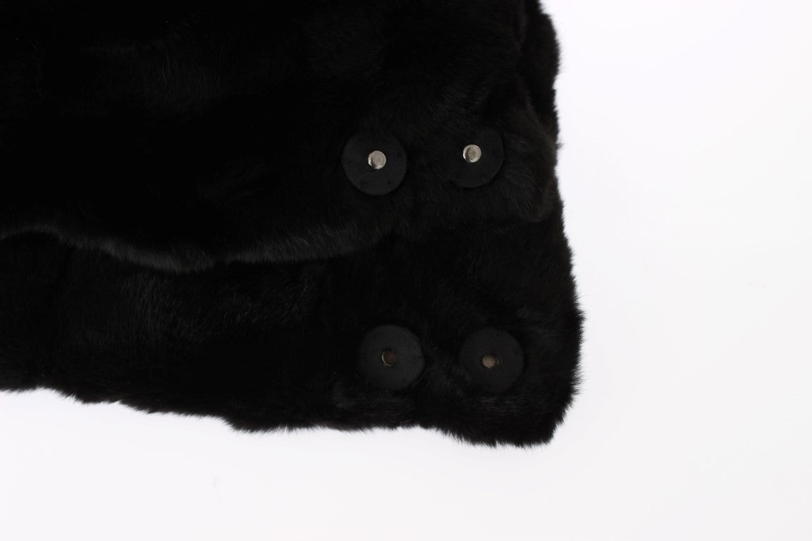 Dolce & Gabbana 100% Weasel Fur scarf in black — view 7