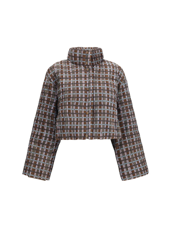 Gongdid Design INNER: 100% Duck Down; OUTER: 100% Polyester down jacket in brown