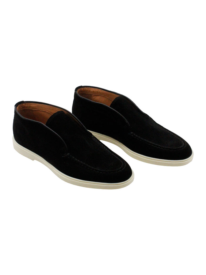 Santoni Flat Shoes Black 100 Le