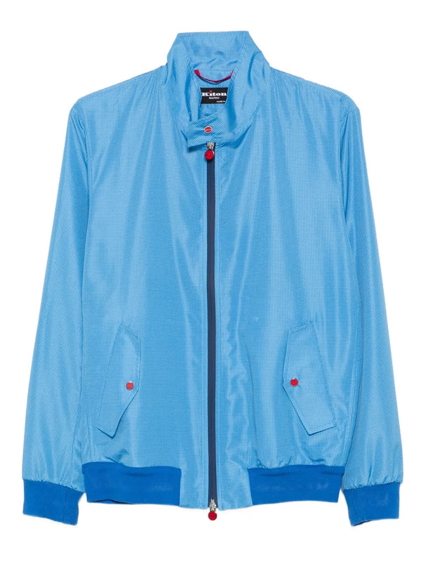 Kiton Polyester 100% jacket in light blue
