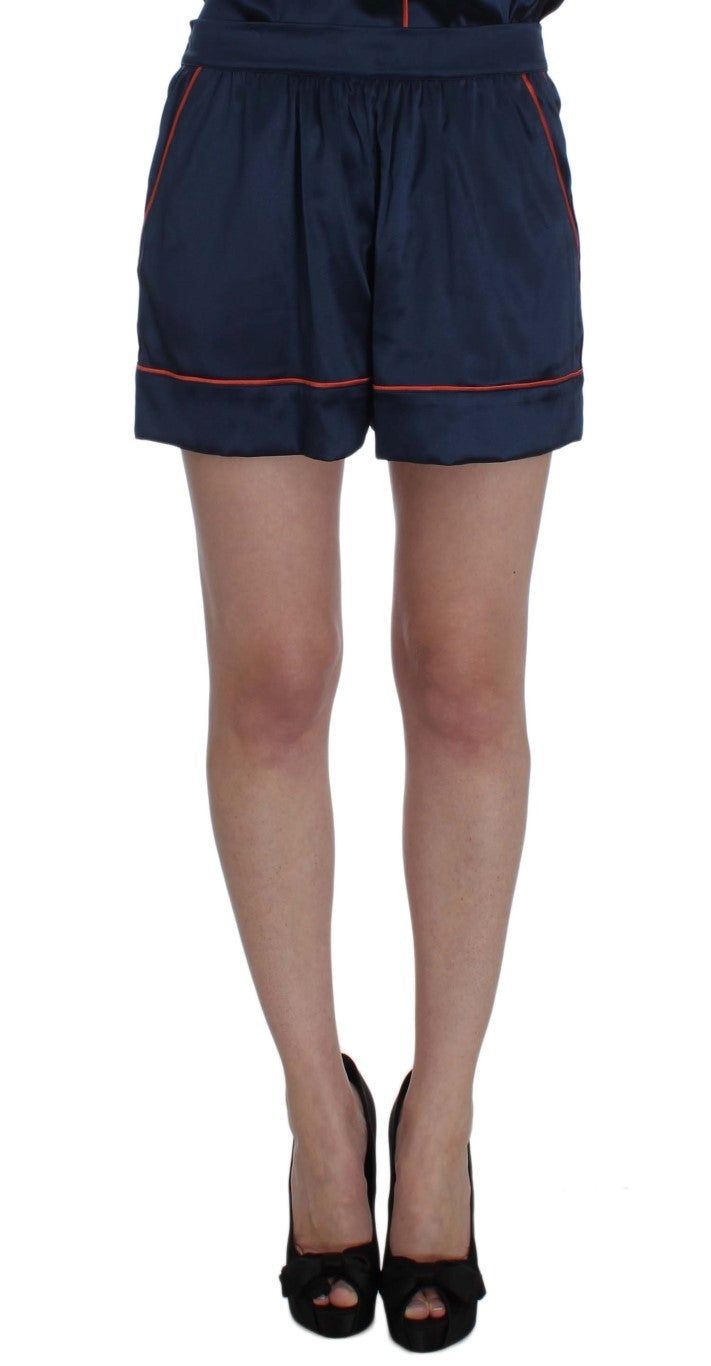 Dolce & Gabbana 92% Silk shorts in navy