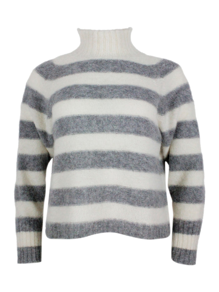Antonelli Firenze Sweaters Bianco - Grigio 78wp 22pa