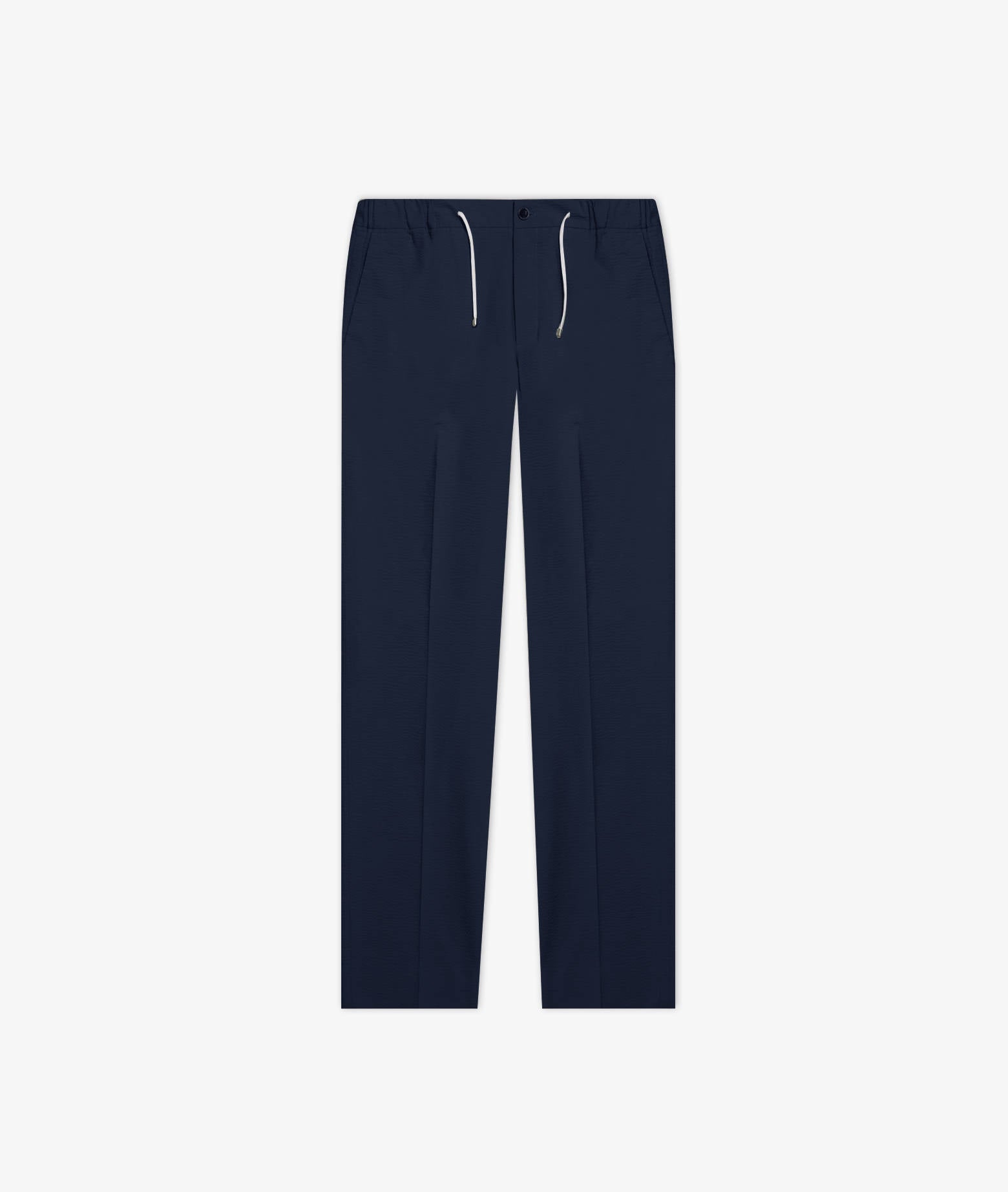 Cotton Seersucker Trousers Charleston Beige Sportswear