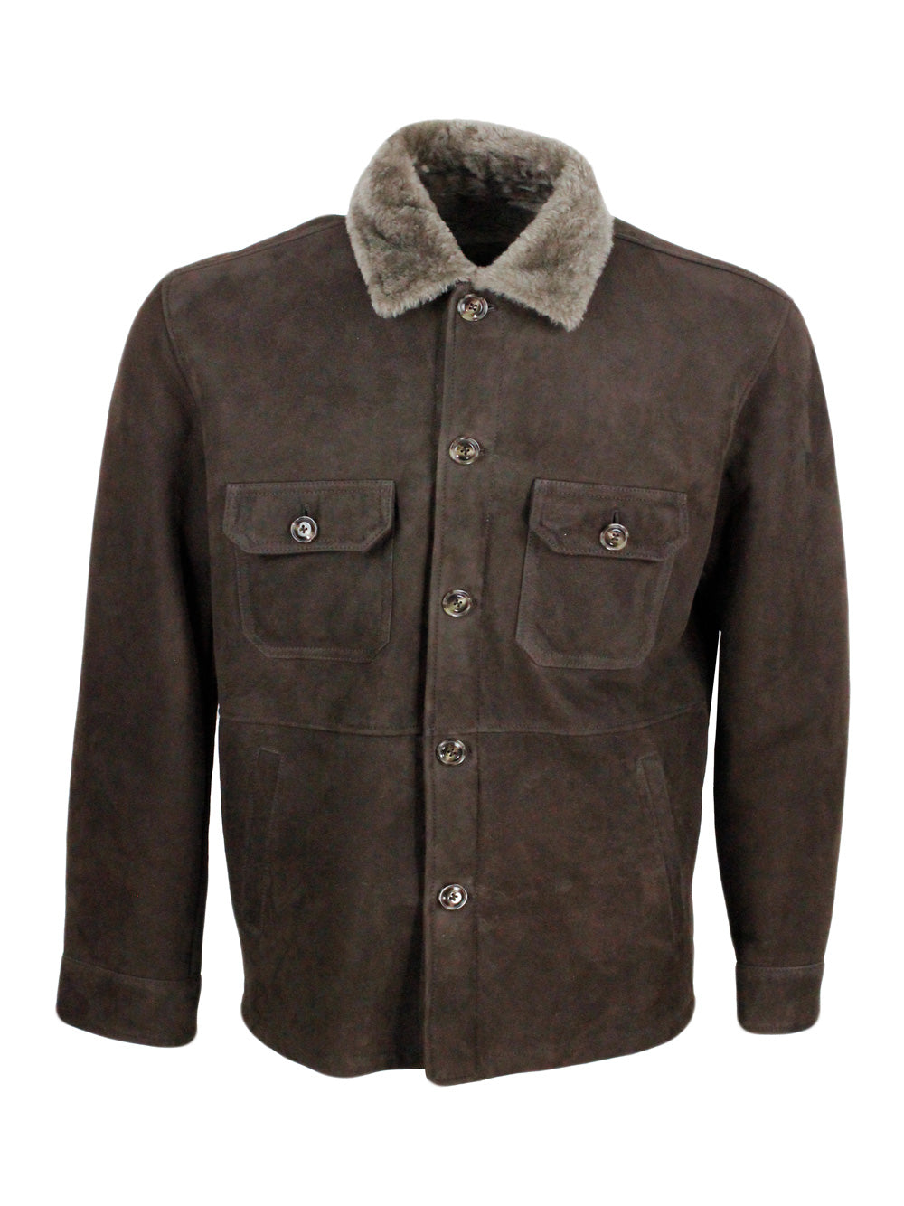 Barba Napoli Jackets Brown 100le
