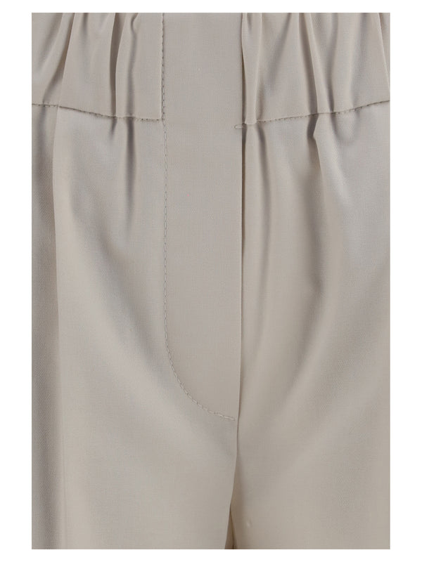 Cotton Pants Oat Grain Trousers