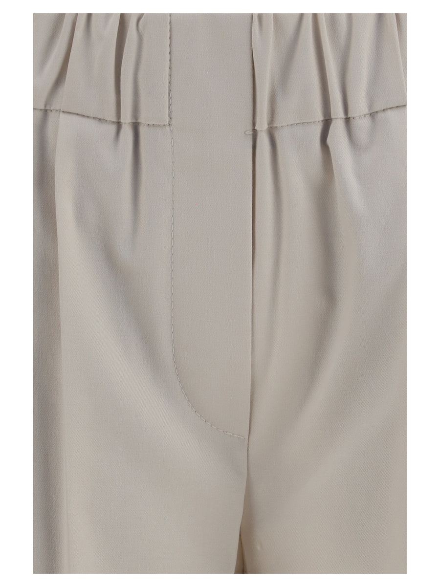 Cotton Pants Oat Grain Trousers