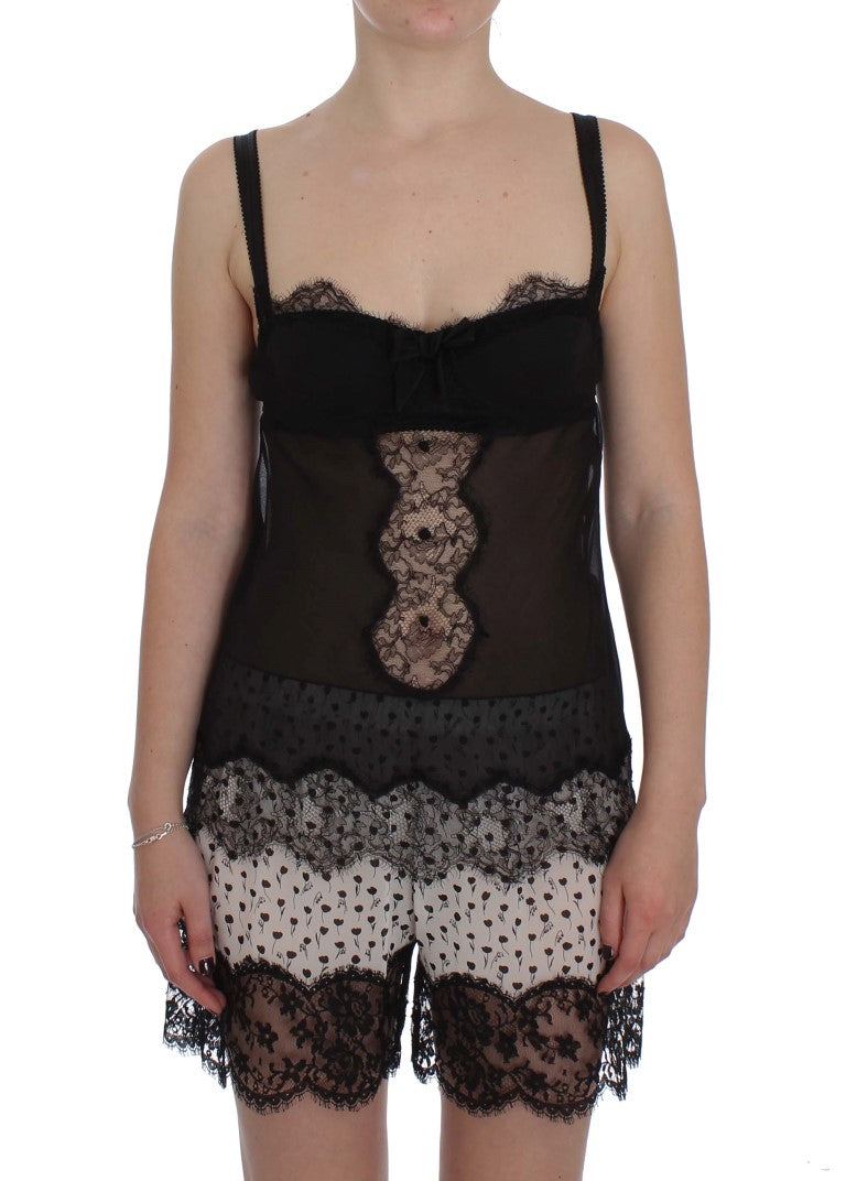 Dolce & Gabbana 45% Silk tank top in black