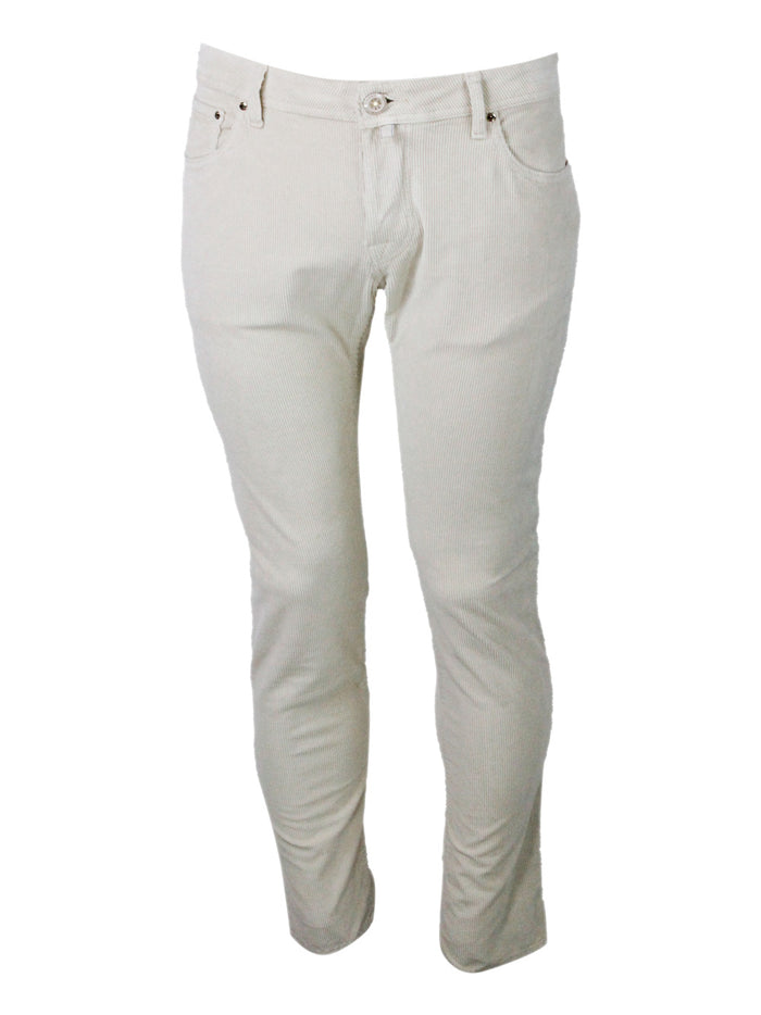 Jacob Cohen Trousers Cream 78co 20mo 2ea