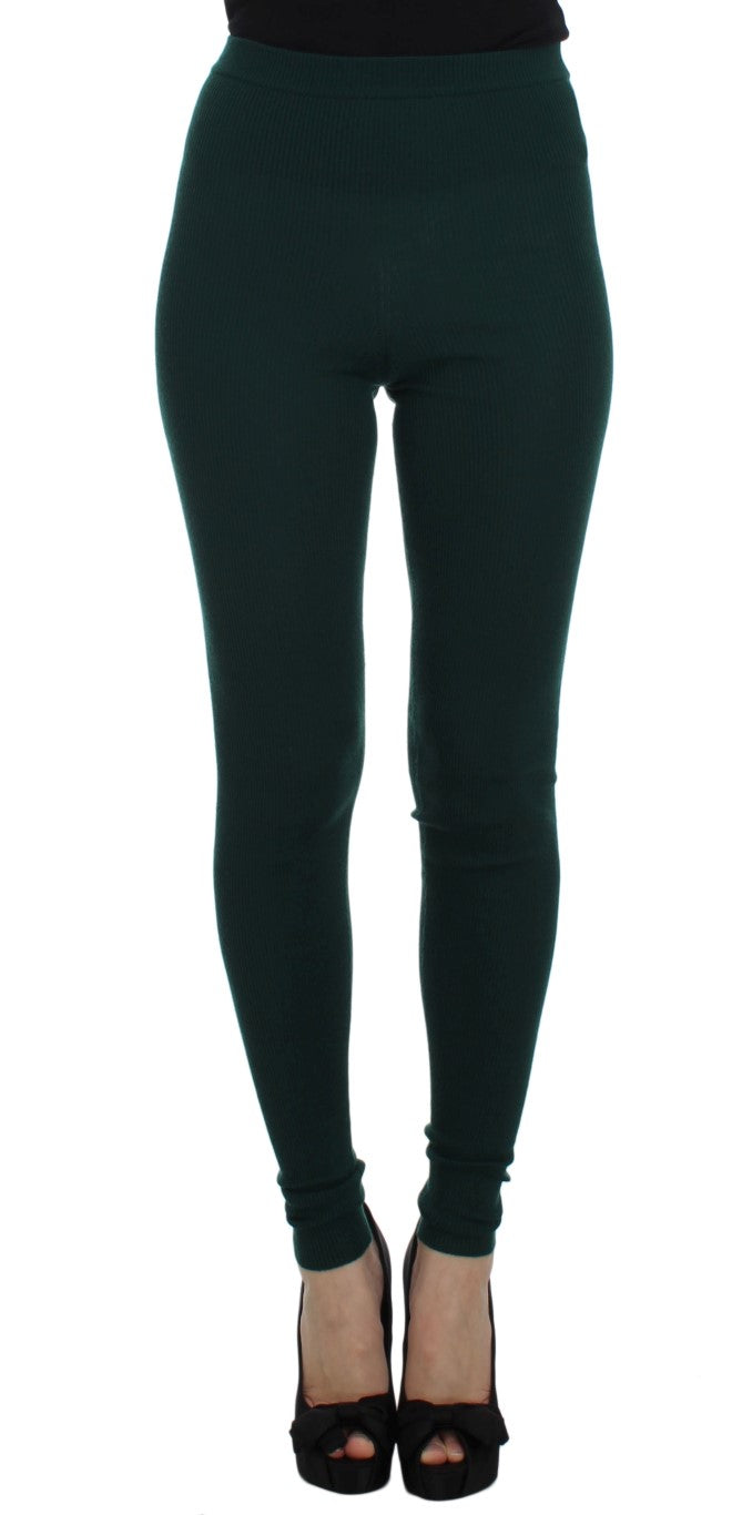 Dolce & Gabbana 100% Cashmere leggings in green