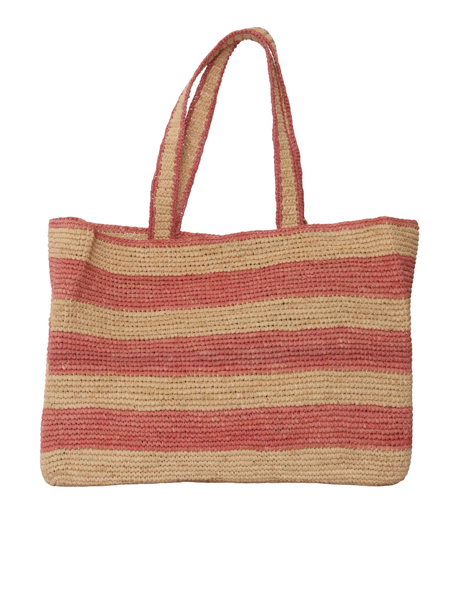 ESMA BAG Pink Raffia Handbag