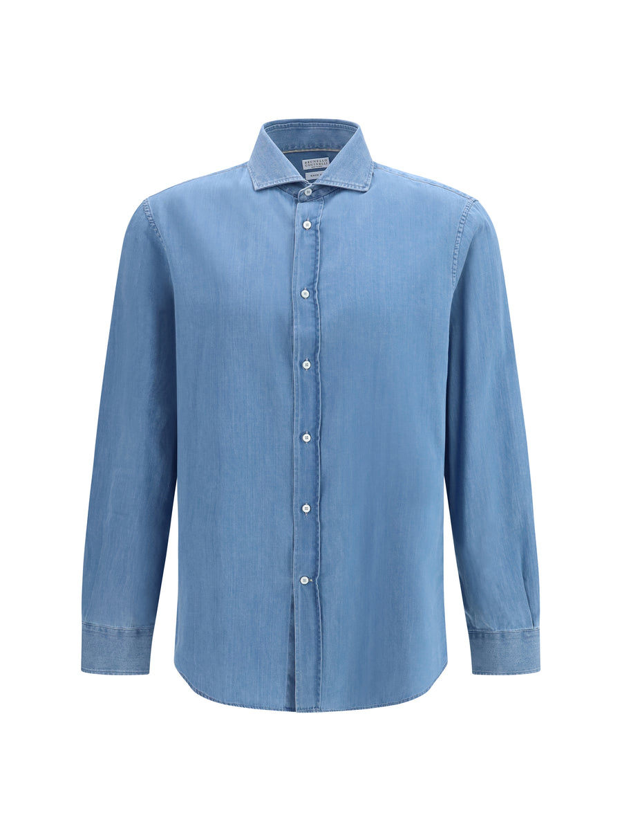 Cotton Denim Shirt Chiarissimo