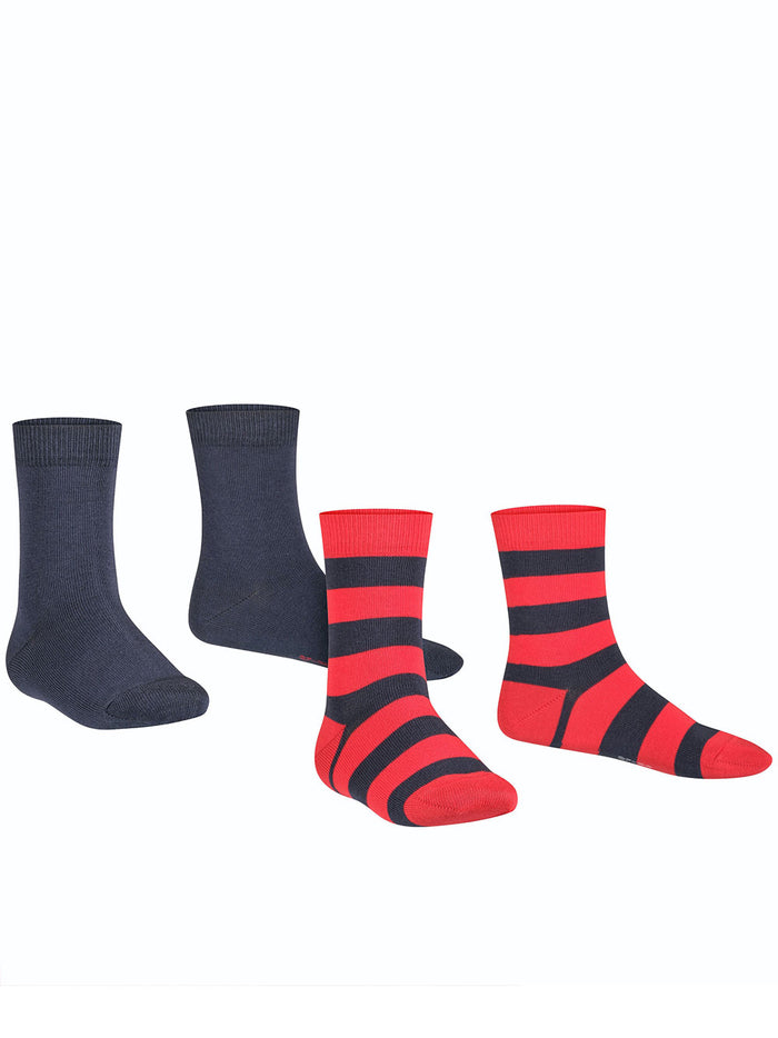 Happy Stripe 2-Pack K Blue Calze
