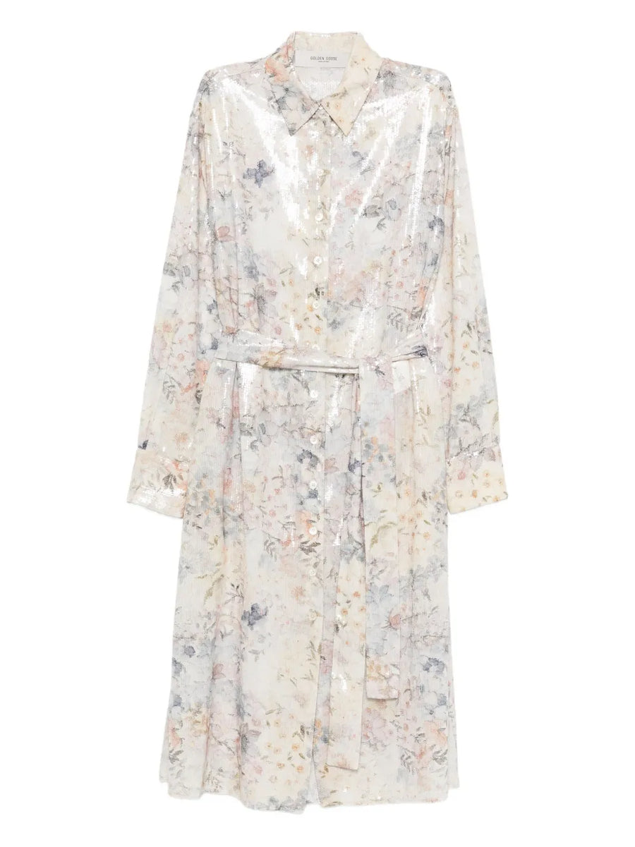 Golden Goose Outer: Polyester 100%; Lining: Viscose 100% shirt dress in off-white