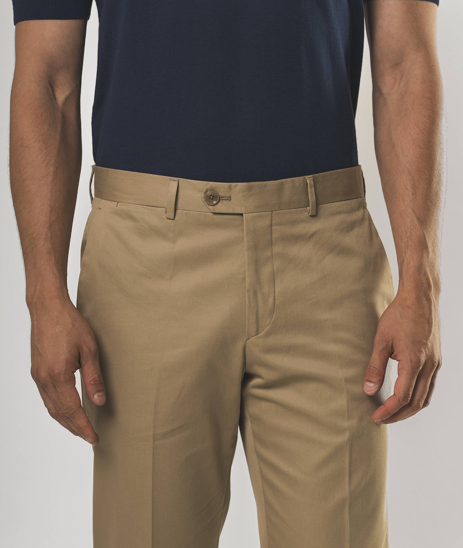 Cotton Chino Ischia Blue Sportswear Trousers