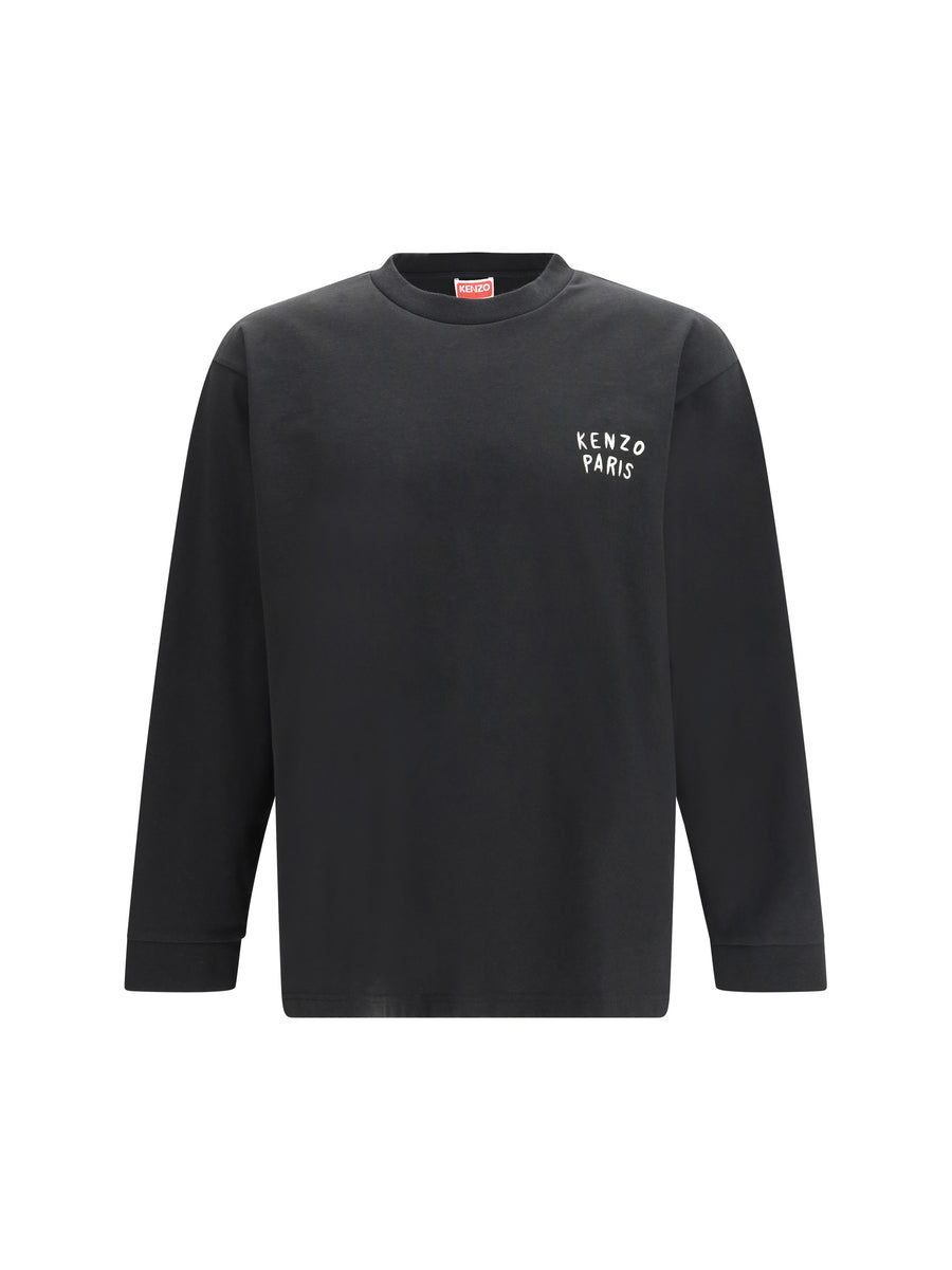 Kenzo 100% Cotton long-sleeve t-shirt in black