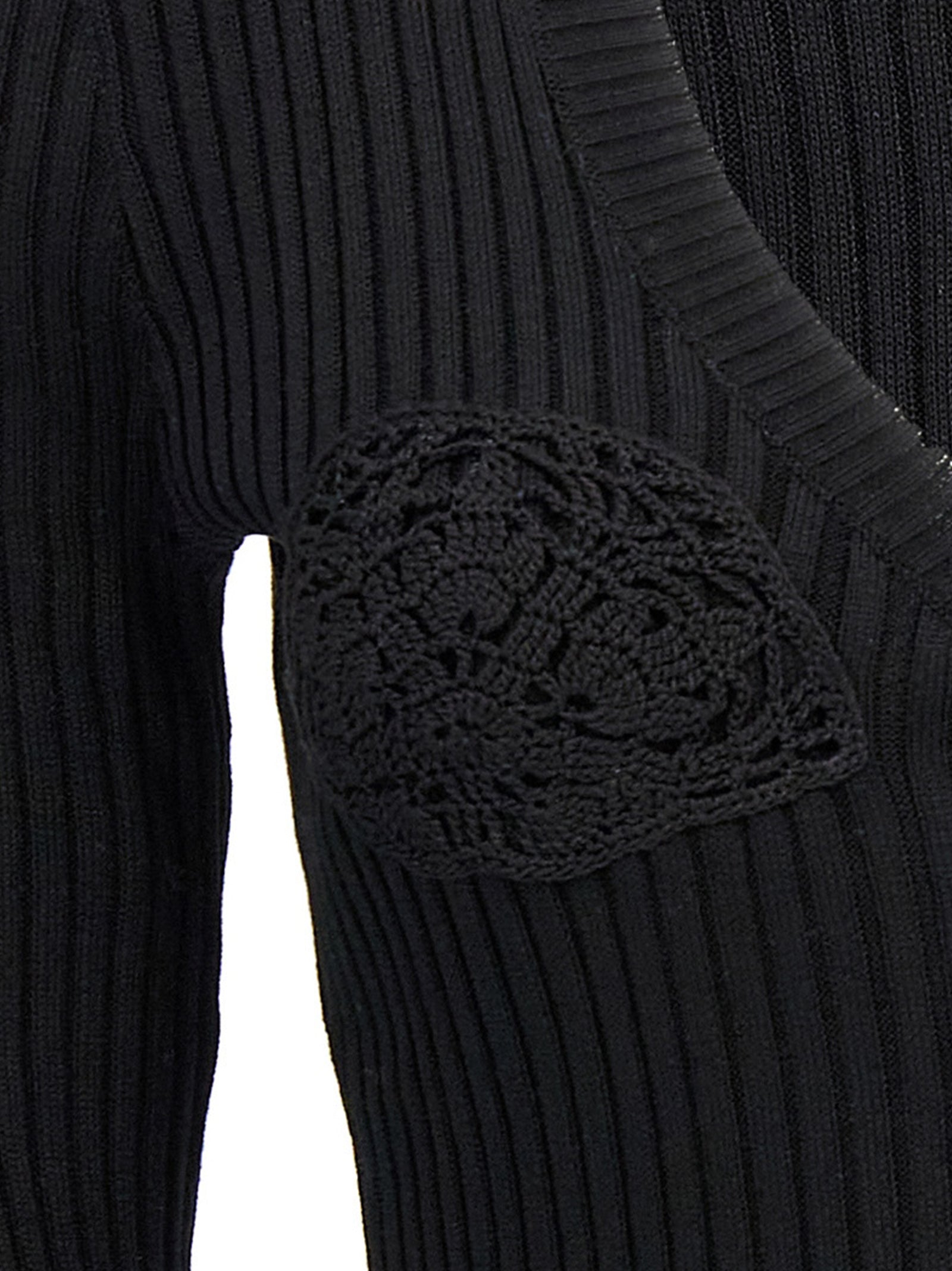 08 cardigan Black Cotton Sweater, Cardigans