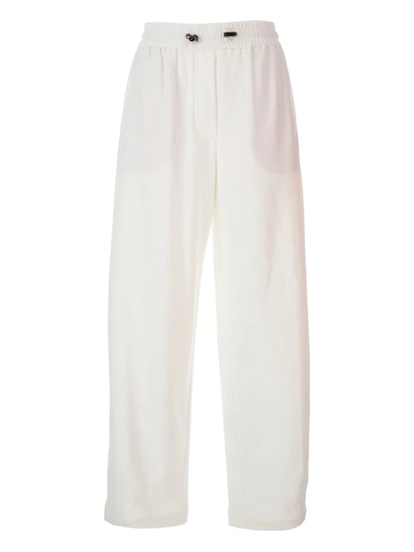 Brunello Cucinelli Cotton 93% trousers in white