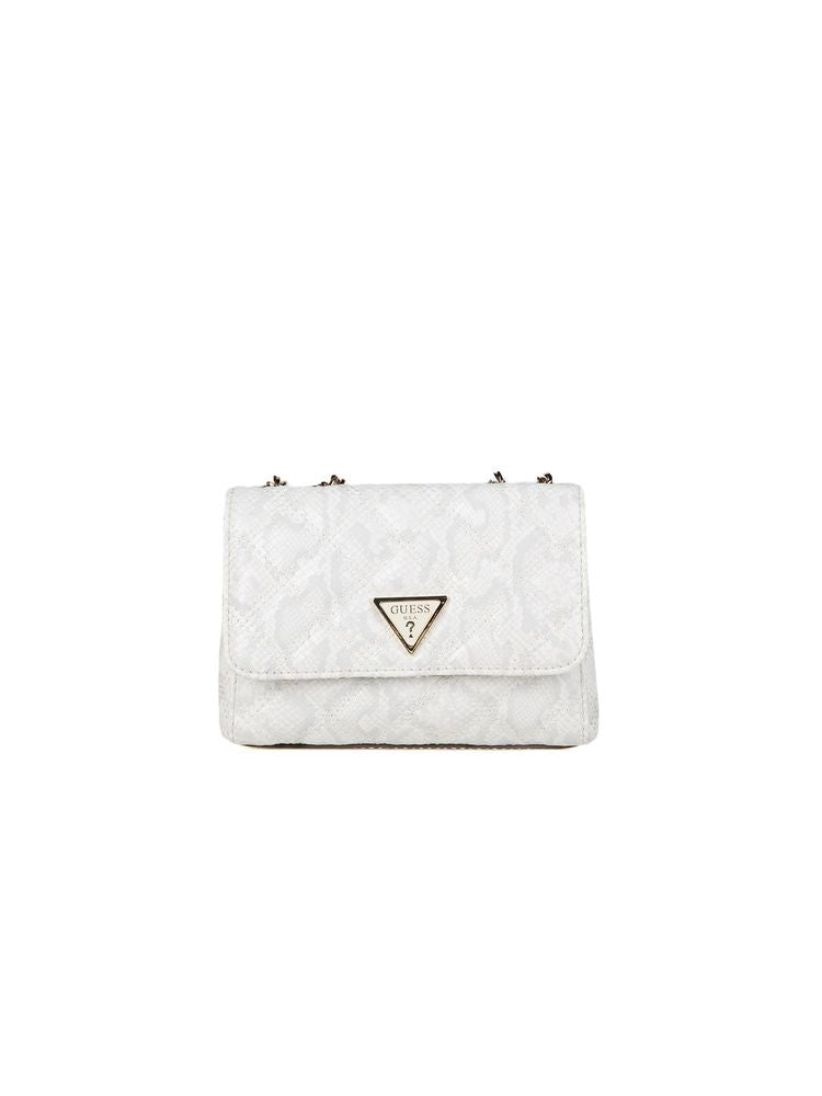 Guess 100% Polyurethane shoulder bag in white — view 2
