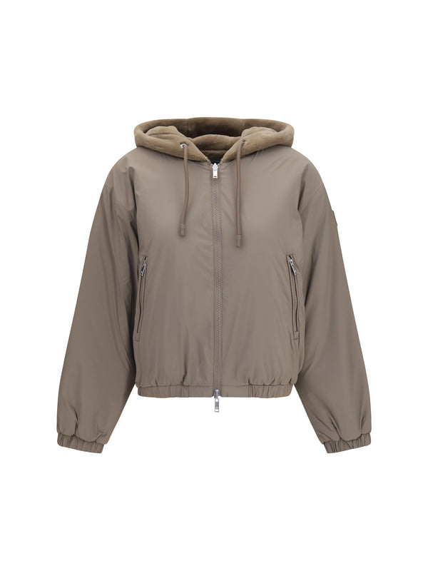 Reversible Hoodie Eaton Bunny Ashen Ashen/ashen Outer: Faux Fur Sweatshirts