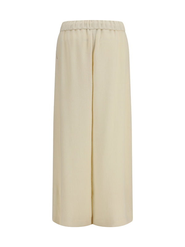 Trousers Gelos Ivory Alpaca (vicugna Pacos)