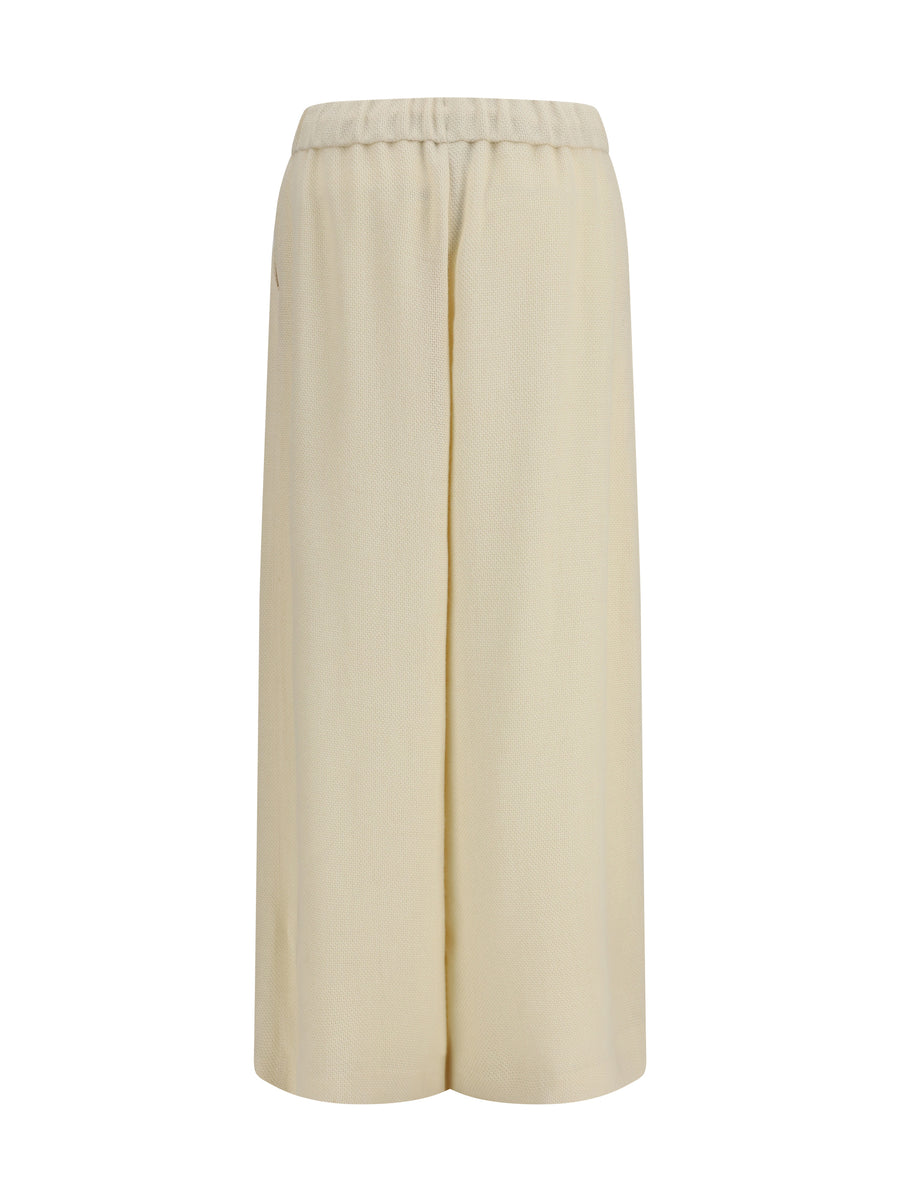 Trousers Gelos Ivory Alpaca (vicugna Pacos)