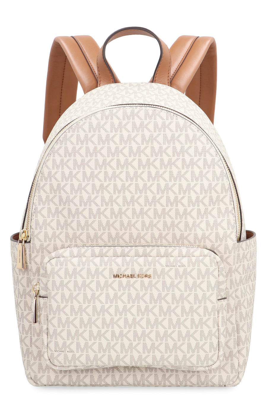 Medium Tanner Logo Print Backpack Panna Pvc Backpacks