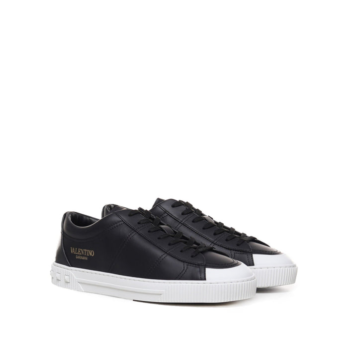 Garavani Leather Sneakers Black Calf