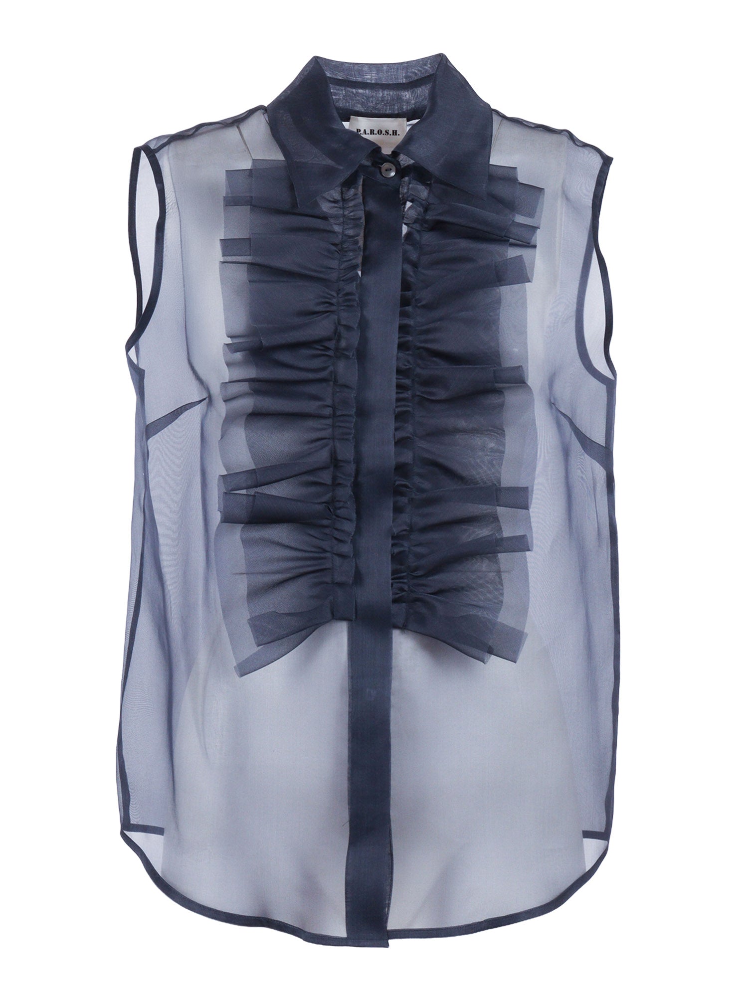 SHIRT Blue Silk