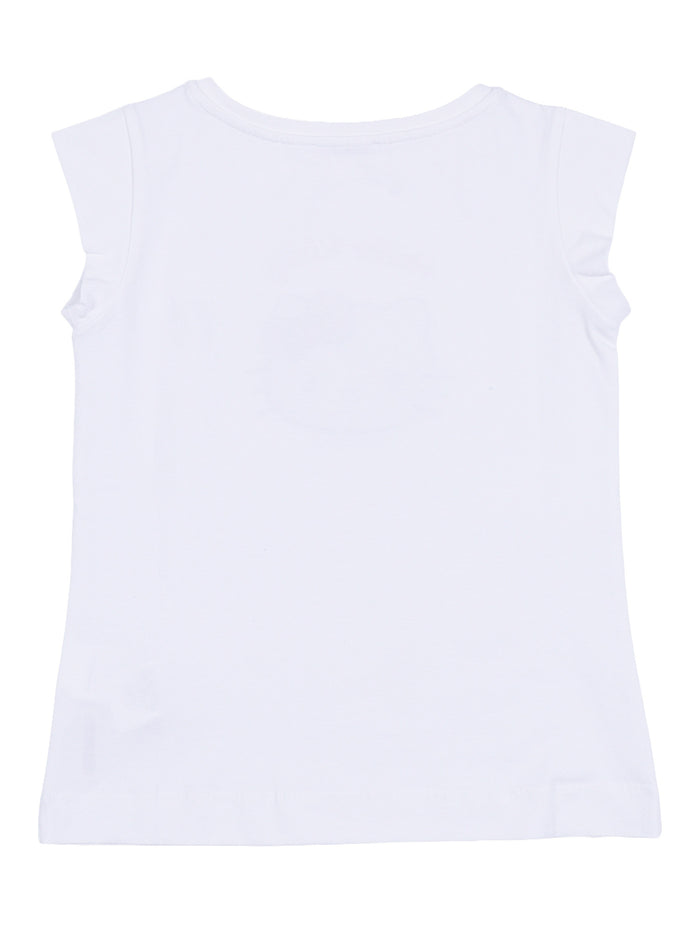 JERSEY T-SHIRT White Cotton Elastane Short Sleeves