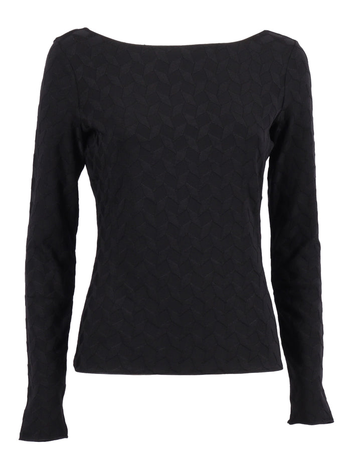 Jumper Black Polyamide Elastane Tuta Intera