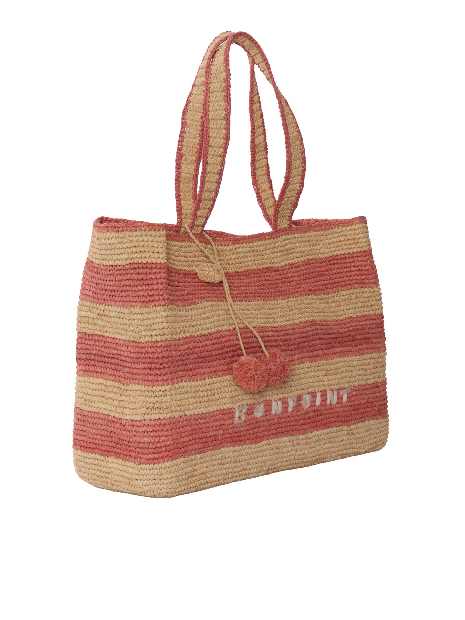 ESMA BAG Pink Raffia Handbag