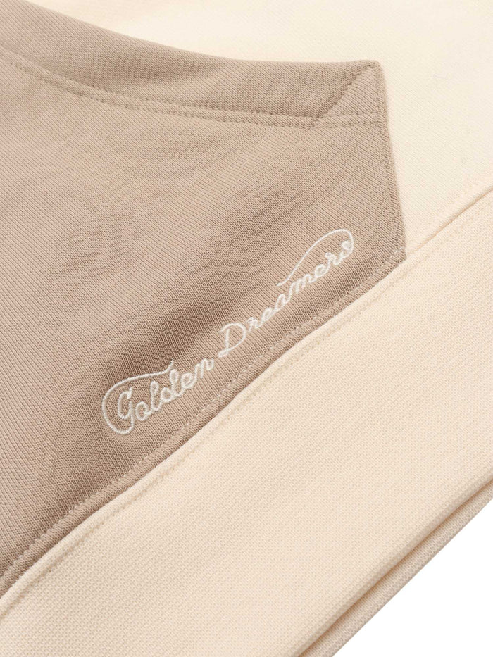 JOURNEY UNISEX HOODIE SWEATSHIRT BLOCK COLOR W EMBROIDERY Grey