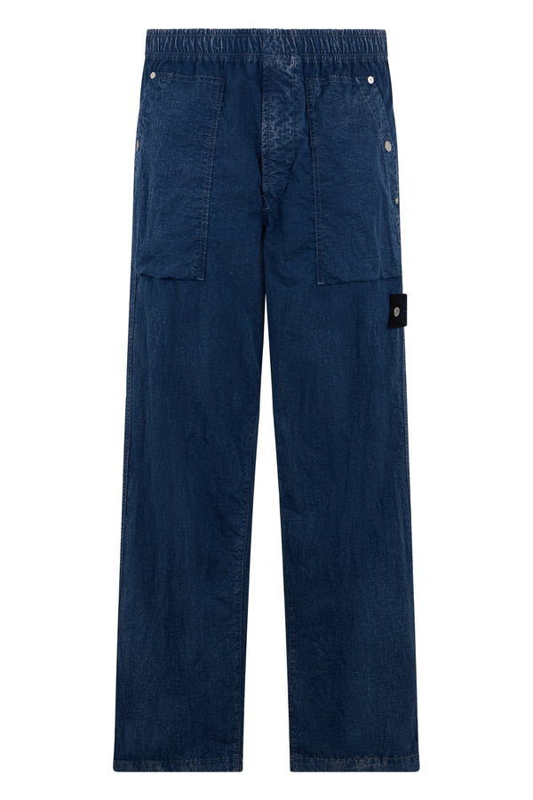 Jeans Loose Fit Blue Polyamide Regular & Straight-leg