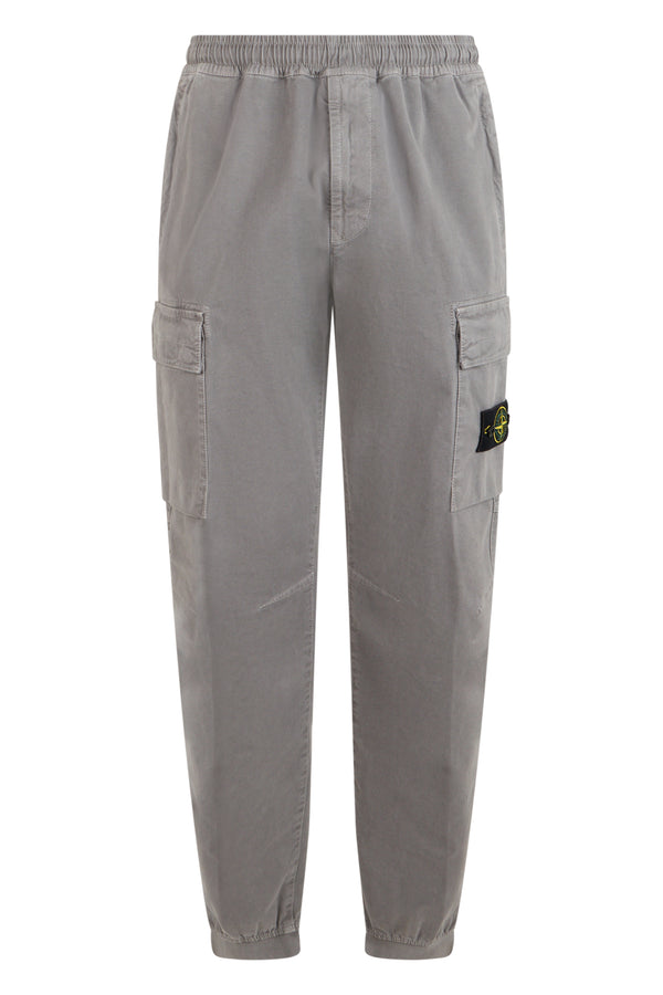 Track Pants Grey Cotton