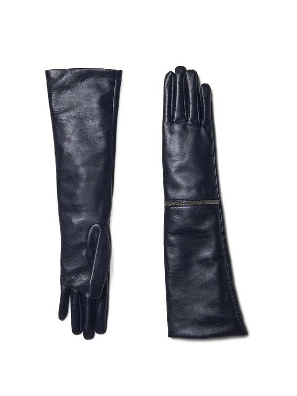 Peserico Leather gloves in black