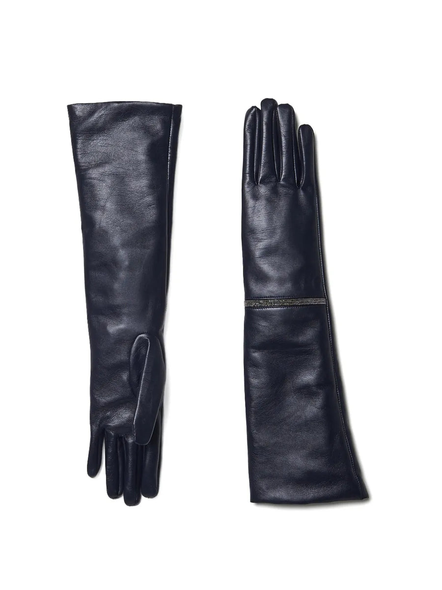 Peserico Leather gloves in black