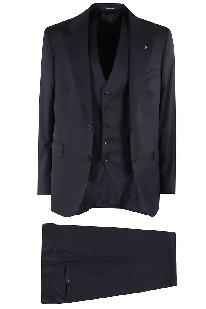 Abito Napoli + Gilet Lana Vergine Blue Super 110`s