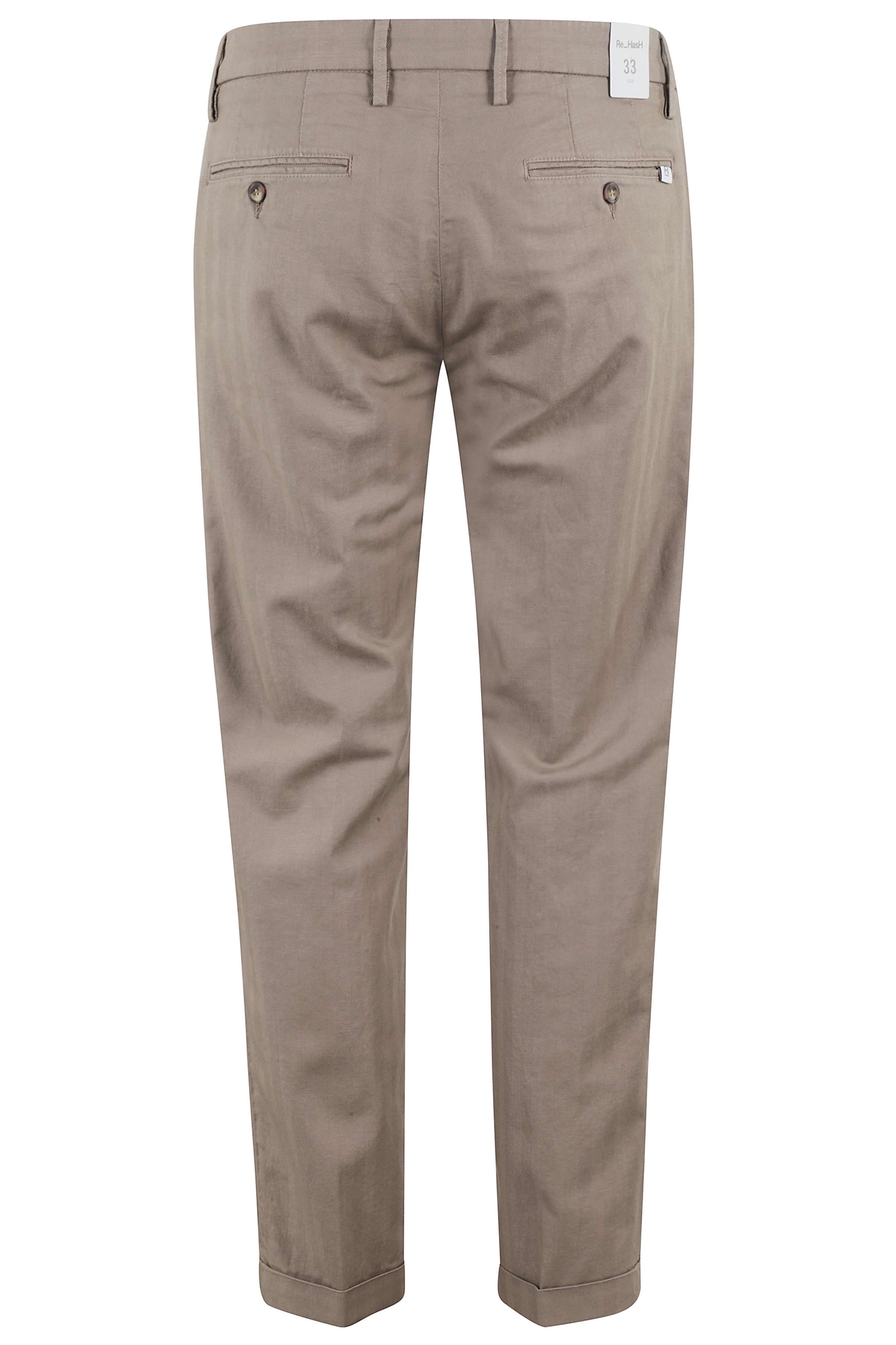 Mucha Pinces Nude & Neutrals Cotone Lino Elastan Pantaloni