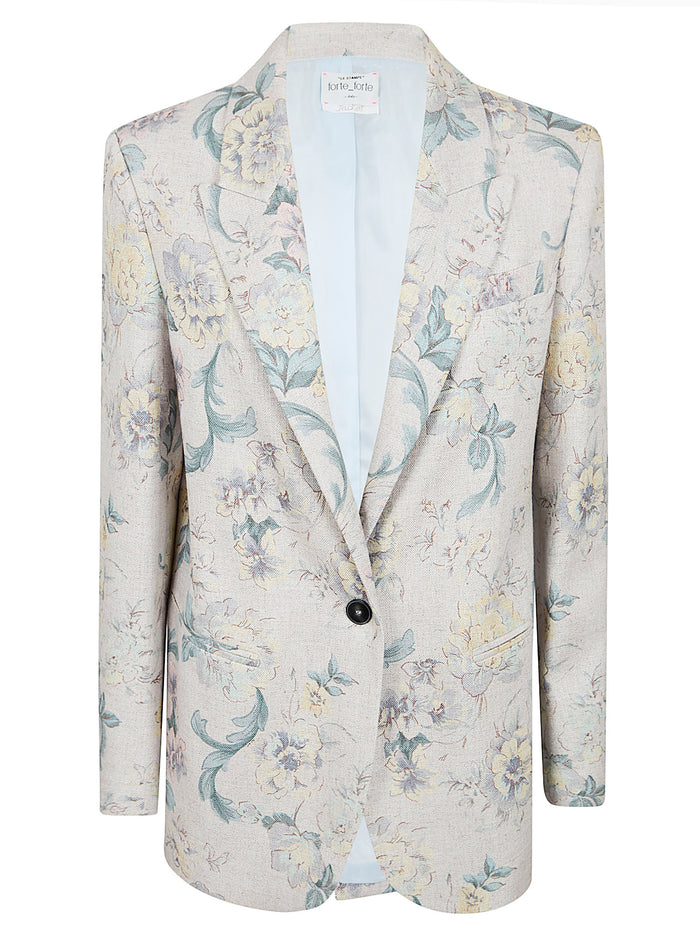 peonia My Love Vi-li Hopsack Jacket Pink & Purple Vi Lilining: Cu Giacca