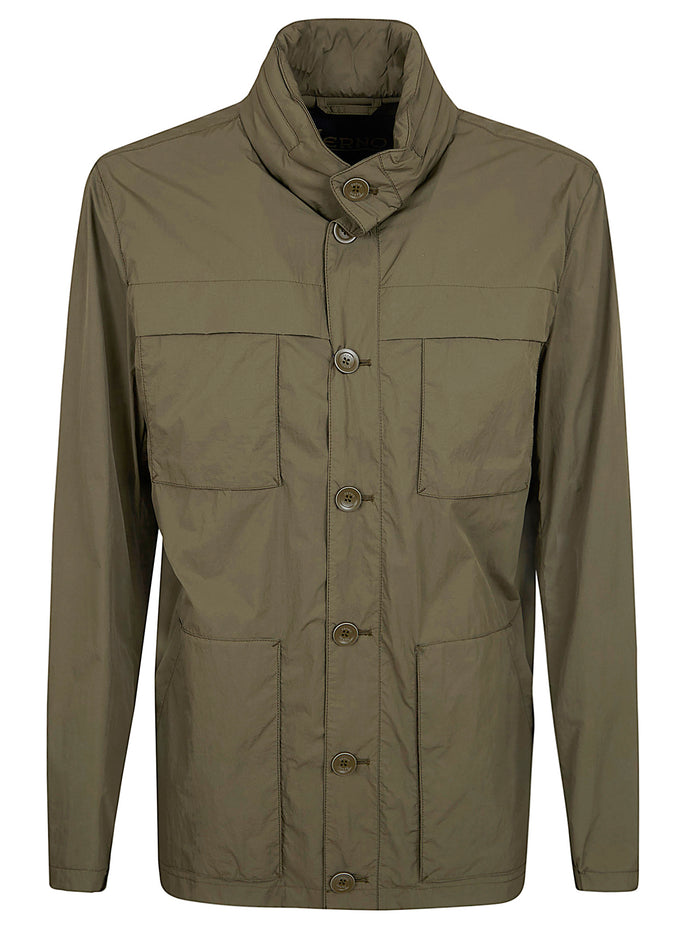 Padded Jacket Green Poliammide Giacca