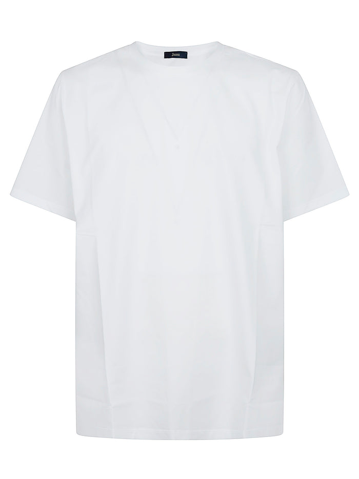 T-shirt White Cotone Elastan