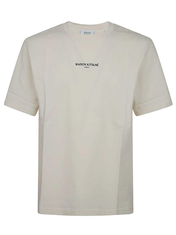 Maison Kitsuné Paris Comfort Tee-shirt Nude & Neutrals Organic Cotton T-shirt