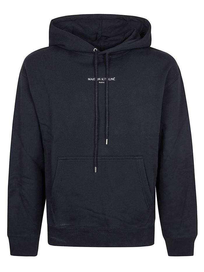Maison Kitsuné Paris Comfort Hoodie Black Felpa