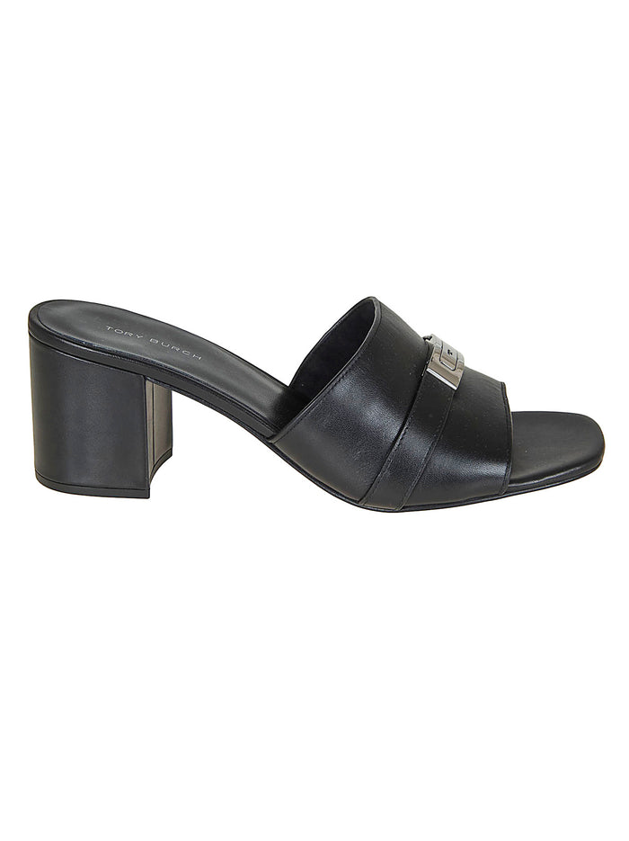 Leelee Mule Black Calf Leather Calzature