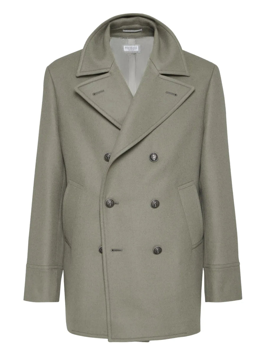 Brunello Cucinelli Wool 100% coat in green