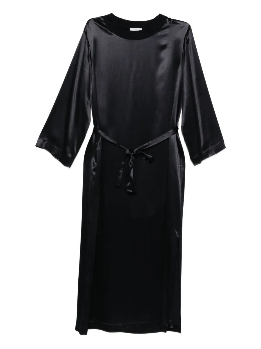 Peserico Viscose 100% midi dress in black
