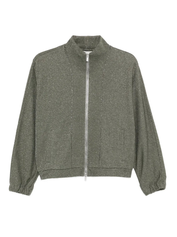 Peserico Outer: Cotton 80% sweatshirt in green