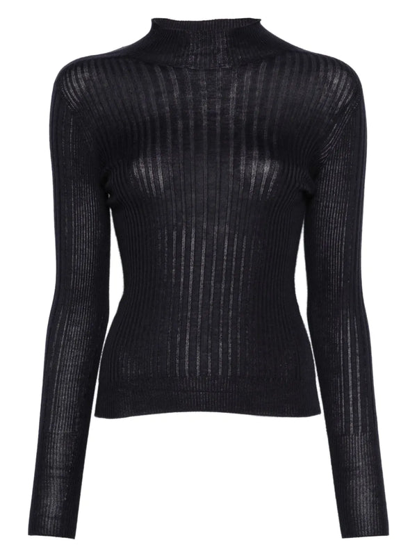 Peserico Cashmere 70% sweater in navy