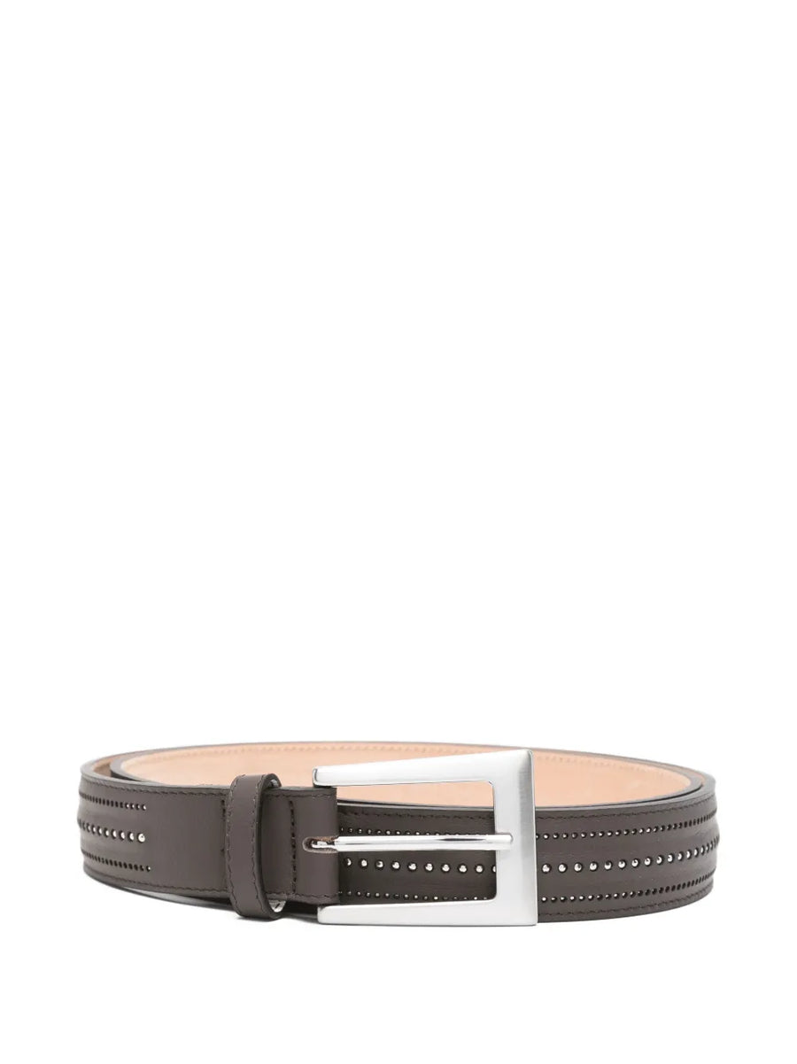 Peserico Calf Leather 100% belt in brown